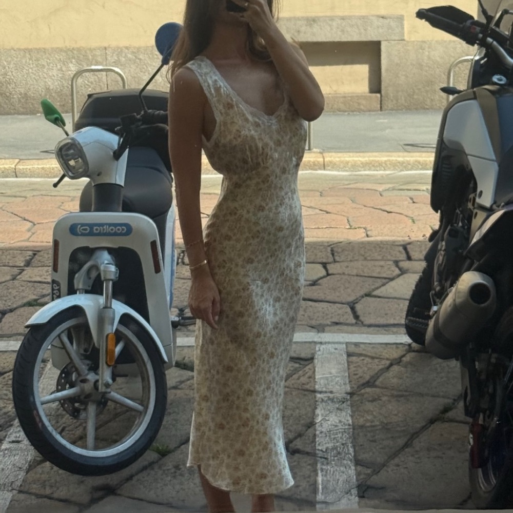 SILK MIDI DRESS